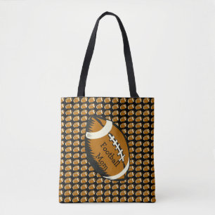 Tote Bag La maman Brown et noire du football folâtre le sa
