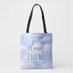 Tote Bag La Mariée Est Sur Cloud Neuf Blue Bachelorette Par