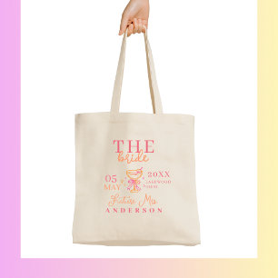 Tote Bag LA MARIÉE ! Soirée de Fiançailles Cocktail
