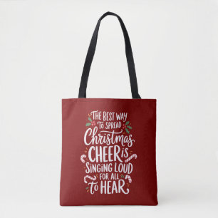 Tote Bag La Meilleure Façon De Répandre La Joie De Noël Elf