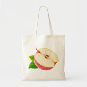 Tote Bag La moitié de la pomme rouge