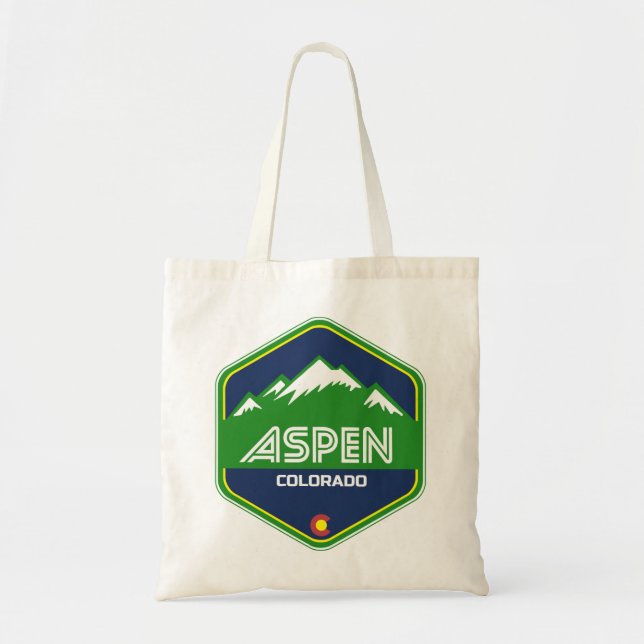 Tote Bag La montagne Aspen Colorado (Devant)