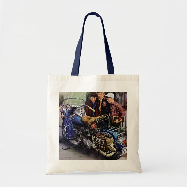 Tote Bag La moto de Tex (Devant)