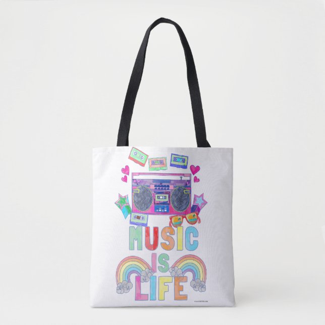 Tote Bag La Musique, c'est la vie qui dit (Devant)