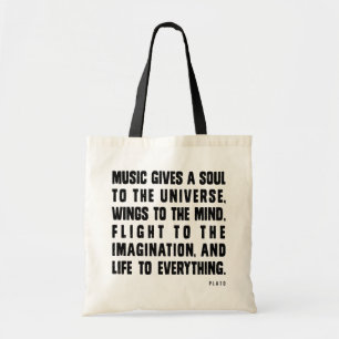 Tote Bag La musique donne une âme à l'univers