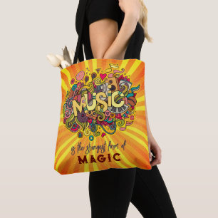 Tote Bag La MUSIQUE est la forme la plus forte de la magie
