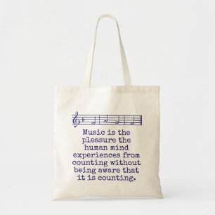 Tote Bag La Musique Est Le Plaisir - Citation Musique
