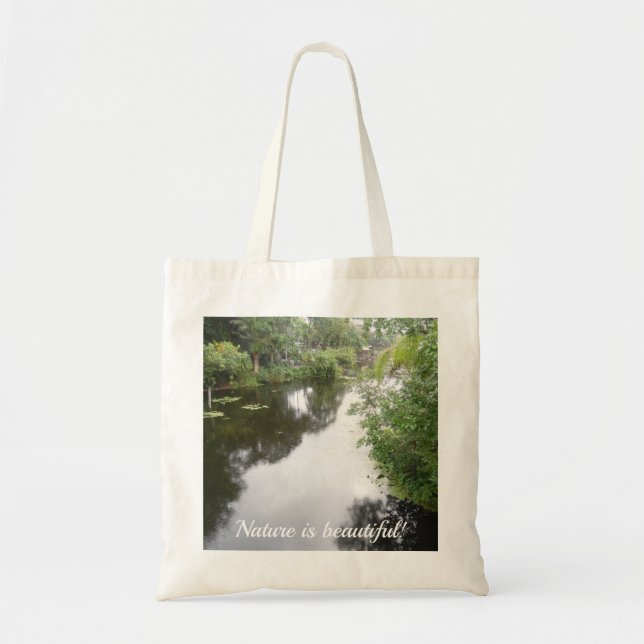 Tote Bag La nature est belle : thème de l'étang (Devant)