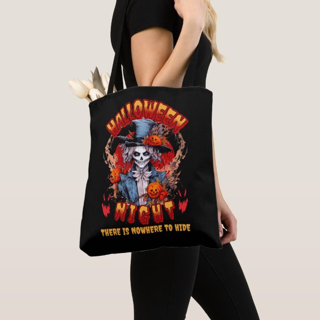 Tote Bag La Nuit D'Halloween Il N'Y A Nulle Part Où Se Cach (De près)