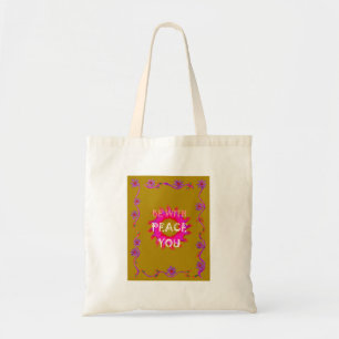 Tote Bag La Paix Inspirante Soyez Avec Vous Design Vector A