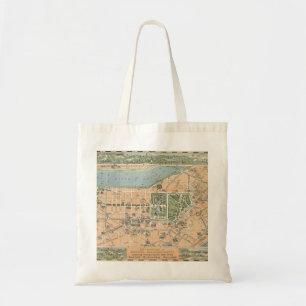 Tote Bag La partie centrale de la carte de Boston, Massachu