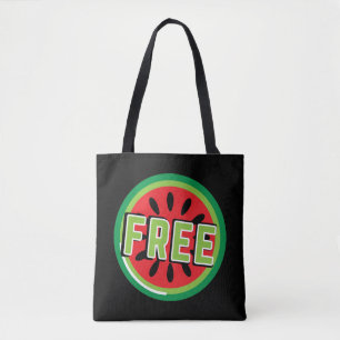 Tote Bag La pastèque Palestine libre - Liberté pour les Pal