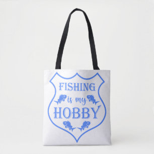 Tote Bag La pêche est ma citation de bouclier de loisir sur