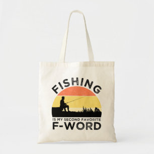 Tote Bag La Pêche Est Mon Deuxième Mot F Préféré
