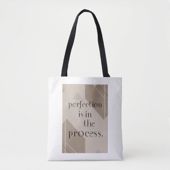 Tote Bag La perfection est dans le processus, option 4 (Devant)