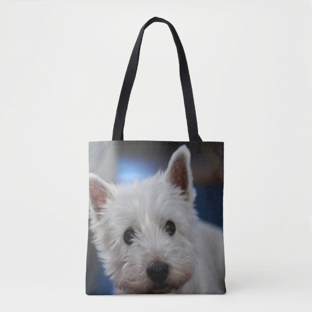 Tote Bag La Pestie blanche de Westie (Devant)