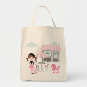 Tote Bag La Petite Fille de la Décoration Française va à Pa