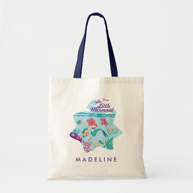 Tote Bag La petite sirène et ses amis (Devant)