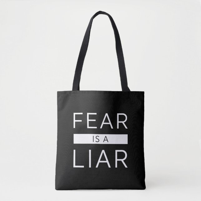 Tote Bag La Peur Est Un Menteur (Devant)