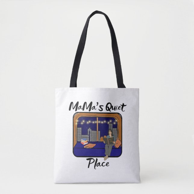 Tote Bag La place tranquille de maman (Devant)