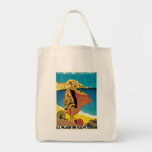 Tote Bag La Plage de Calvi, Corse