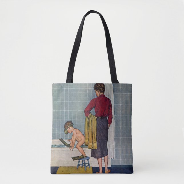 Tote Bag La plongée dans le bain à remous (Devant)