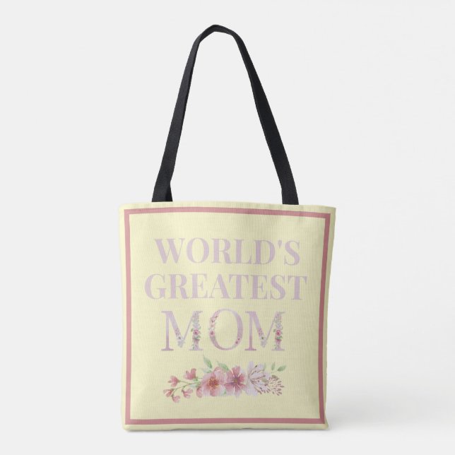 Tote Bag La plus grande maman florale du monde (Dos)