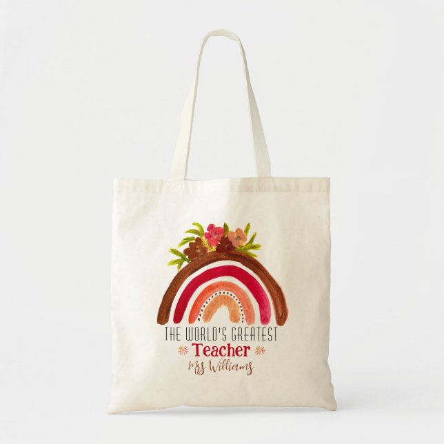 Tote Bag La plus grande reconnaissance des enseignants du m (Devant)