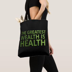 Tote Bag La plus grande richesse est la santé