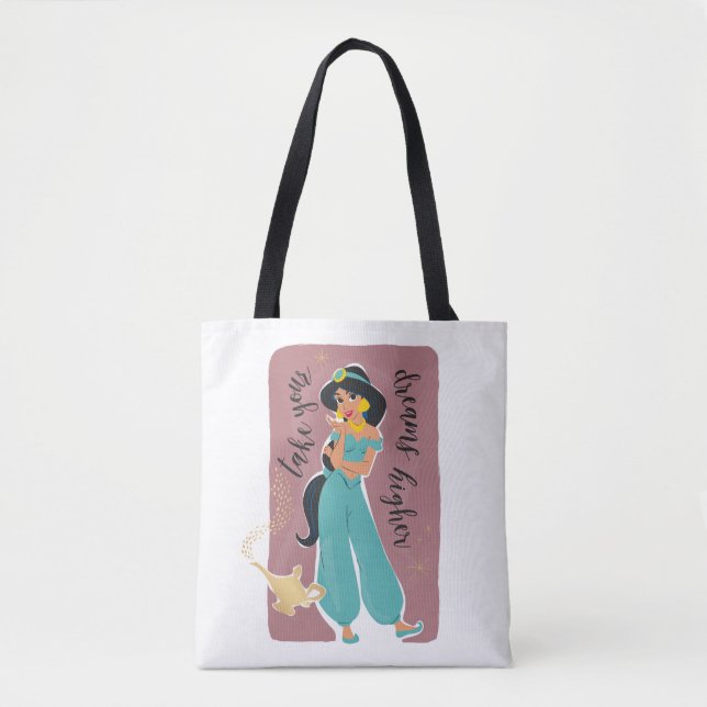 Tote Bag La princesse Jasmine - Faites vos rêves plus haut (Devant)