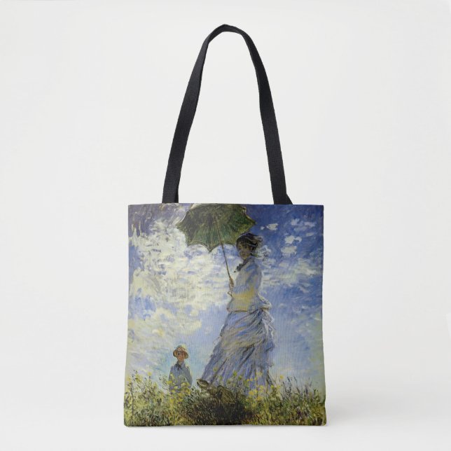 Tote Bag La promenade, Madame avec un parasol (Devant)