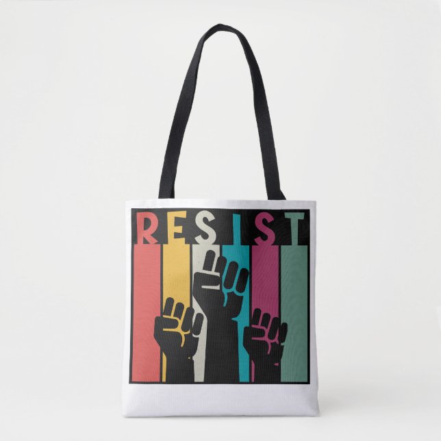 Tote Bag La protestation politique contre l'épicerie Fourre (Devant)