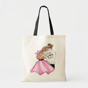 Tote Bag La Reine de mon coeur couple de la Saint-Valentin