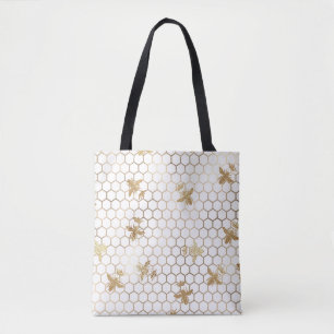 Tote Bag La reine d'or des abeilles et le peigne de miel en