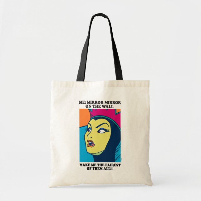 Tote Bag La reine du mal | Miroir miroir sur le mur (Devant)