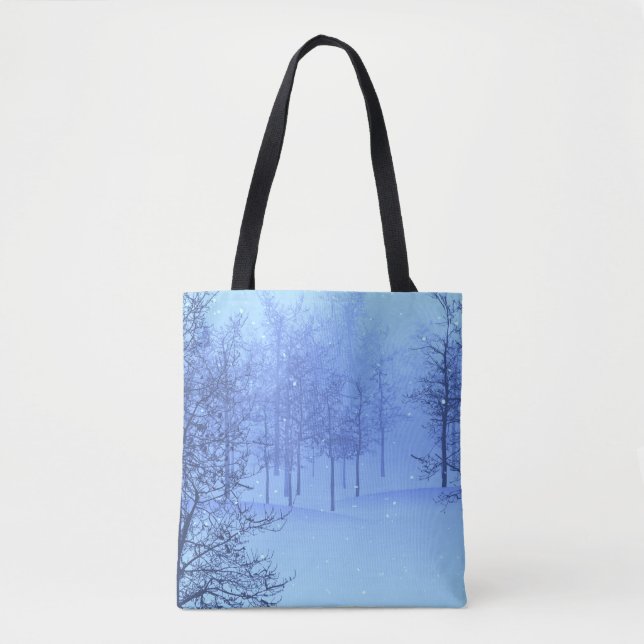 Tote Bag La romance d'un Bois d'hiver mystique (Devant)