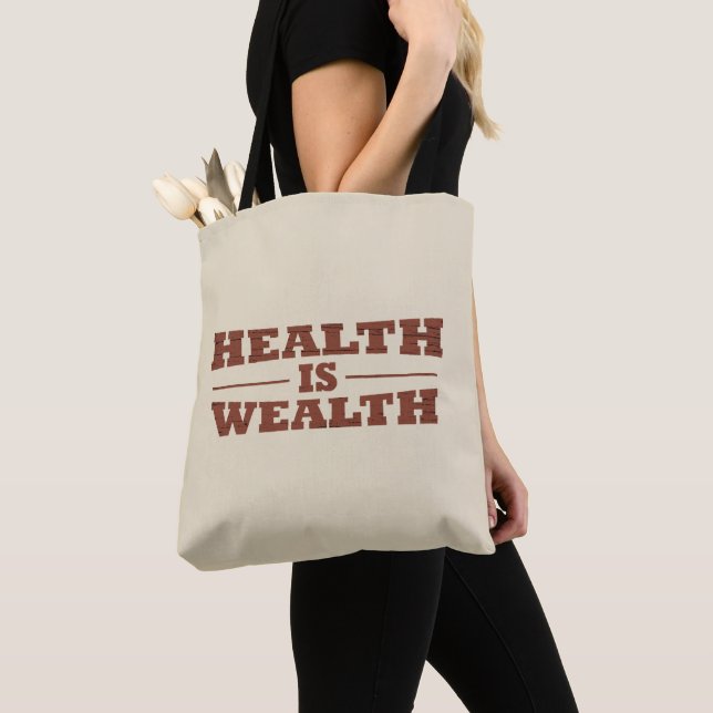 Tote Bag La santé est richesse (De près)