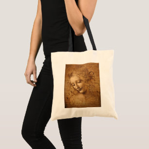 Tote Bag La Scapigliata de Léonard de Vinci, Tête de femme