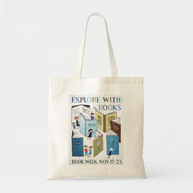 Tote Bag La semaine du livre Fourre-tout de 1957 enfants (Devant)