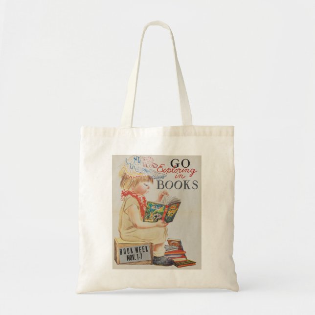 Tote Bag La semaine du livre Fourre-tout de 1959 enfants (Devant)