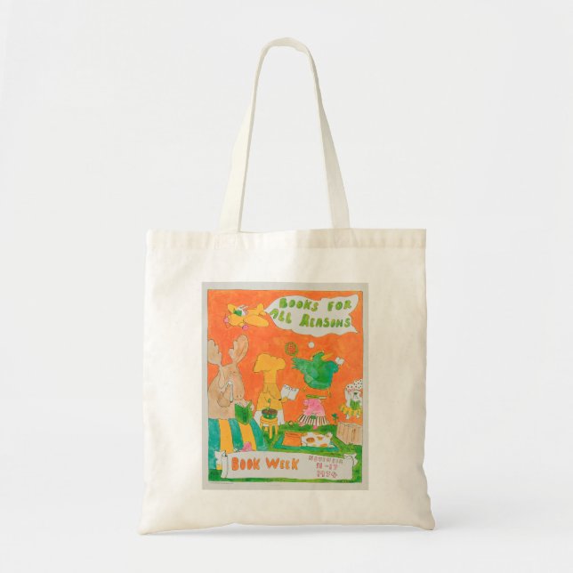 Tote Bag La semaine du livre Fourre-tout de 1974 enfants (Devant)