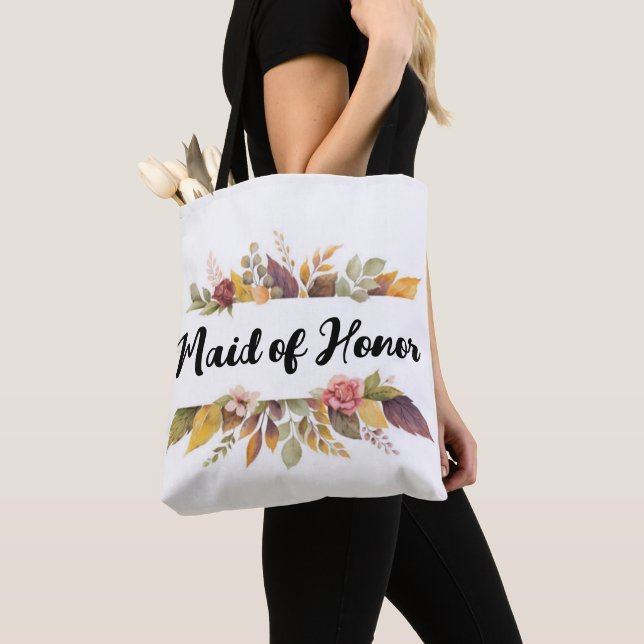 Tote Bag La servante d'honneur Bourgogne Mariage de automne (De près)