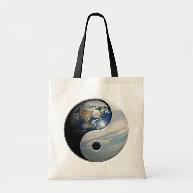 Tote Bag La terre et ciel Yin Yang (Devant)
