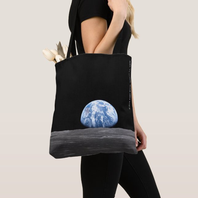 Tote Bag La Terre se lève sur la Lune, Apollo 11, 1969 (De près)