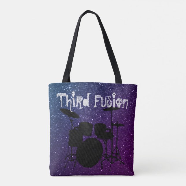 Tote Bag La troisième fusion bat du tambour du pourpre et (Dos)