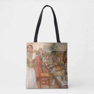 Tote Bag La veille de Noël par Carl Larsson, Fêtes de fin d