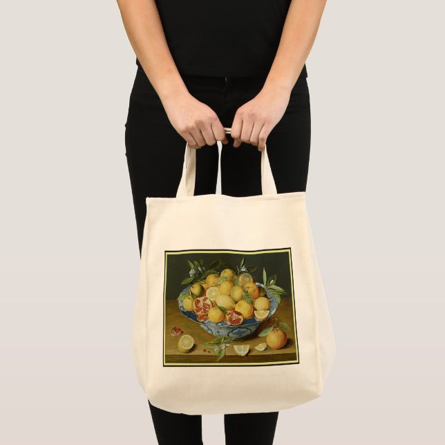 Tote Bag La vie avec les citrons par Hulsdonck - Canvas Fou (Devant (produit))