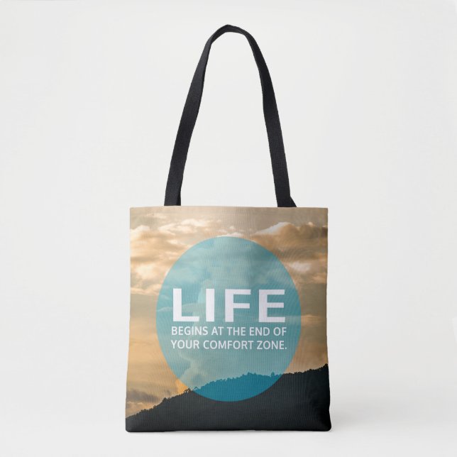 Tote Bag La vie commence (Devant)
