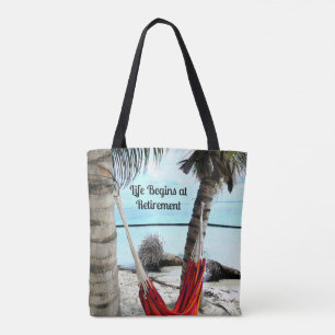 Tote Bag La vie commence à la retraite -