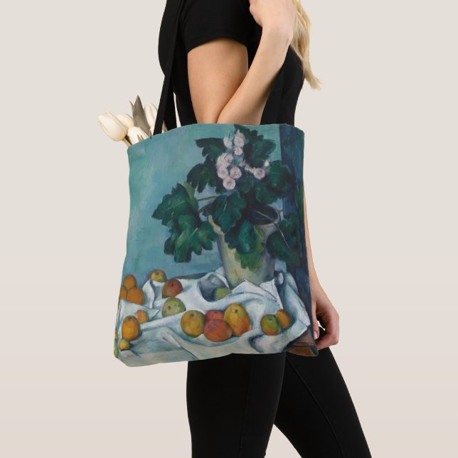 Tote Bag La vie de Paul Cezanne | toujours avec des pommes (De près)